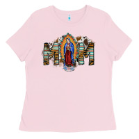 Bubblegum Pink mom virgin mary Ladies Tee - SublimationCraftShop