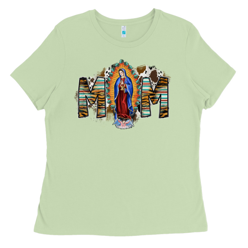 Mom Virgin Mary Ladies Tee by SublimationCraftShop | Teevron