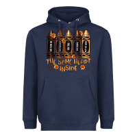 Navy the same heart inside artiststas Heavyweight Hoodie - Artiststas