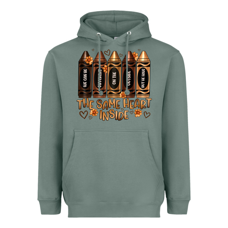 The Same Heart Inside Artiststas Heavyweight Hoodie by Artiststas | Teevron