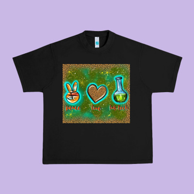 Peace Love Lab Tech Urban Heavy Tee Designed By Tumblerdesignbyshophia