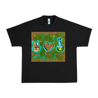 Black peace love lab tech Urban Heavy Tee - TumblerDesignByShophia