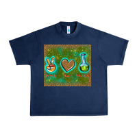 Navy peace love lab tech Urban Heavy Tee - TumblerDesignByShophia