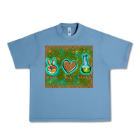 Pebble Blue peace love lab tech Urban Heavy Tee - TumblerDesignByShophia