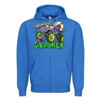 True Royal Monster Crusher Zipper Hoodie - CowhideDigitalArt