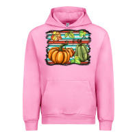 Fuchsia Pink fall pumpkin  background Urban Hoodie - BarkalooDesign