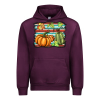 Mauve Wine fall pumpkin  background Urban Hoodie - BarkalooDesign