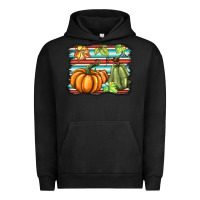 Pigment Black fall pumpkin  background Urban Hoodie - BarkalooDesign