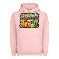 Pigment Salmon fall pumpkin  background Urban Hoodie - BarkalooDesign