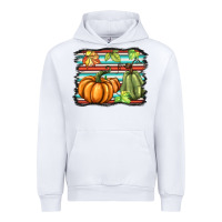 White fall pumpkin  background Urban Hoodie - BarkalooDesign