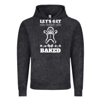 Vintage Black Let's Get Baked Smoking Weed Funny Christmas Gift 1 Vintage Hoodie - lanVoArt