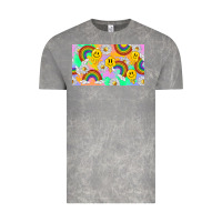 Cloud Rock smile faces and rainbow and daisys Vintage Tee - TumblerDesignByShophia