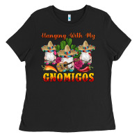 Black hanging with gnomigos Ladies Tee - Artiststas