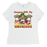 White hanging with gnomigos Ladies Tee - Artiststas