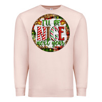 Pale Pink Christmas i'll be nice next year Premium Sweatshirt - Artiststas