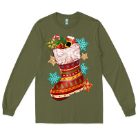 Army Green christmas Long Sleeve Tee - CowGirlArtShop