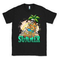 Black Hello summer skeleton Classic Tee - NancyCooperArtShop