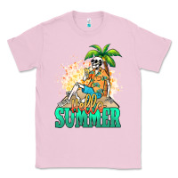 Bubblegum Pink Hello summer skeleton Classic Tee - NancyCooperArtShop