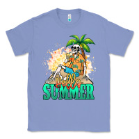 Colony Blue Hello summer skeleton Classic Tee - NancyCooperArtShop