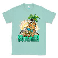 Seafoam Hello summer skeleton Classic Tee - NancyCooperArtShop