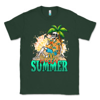 Sports Green Hello summer skeleton Classic Tee - NancyCooperArtShop