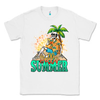 White Hello summer skeleton Classic Tee - NancyCooperArtShop