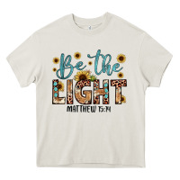 Cream be the light matthew 5 14 Heavy Core Tee - JahusDesignShop