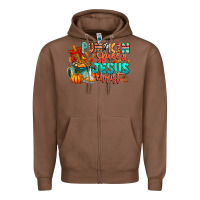 Chestnut Pumpkin pie Jesus Christ Zipper Hoodie - CowhideDigitalArt
