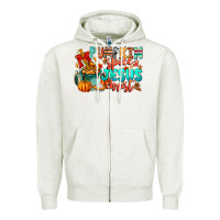 Oatmeal Heather Pumpkin pie Jesus Christ Zipper Hoodie - CowhideDigitalArt