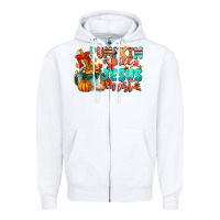 White Pumpkin pie Jesus Christ Zipper Hoodie - CowhideDigitalArt