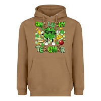 Toasted Coconut one lucky teacher Heavyweight Hoodie - Artiststas
