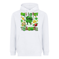 White one lucky teacher Heavyweight Hoodie - Artiststas