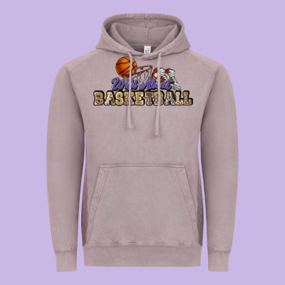 Wild About Basketball Vintage Hoodie Designed By Howdyjamesfarm