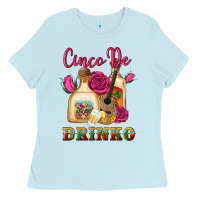 Baby Blue cinco de drinko Ladies Tee - Artiststas
