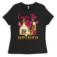 Black cinco de drinko Ladies Tee - Artiststas