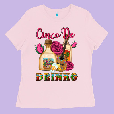 Cinco De Drinko Ladies Tee Designed By Artiststas