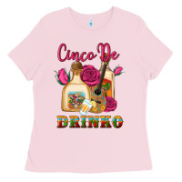 Bubblegum Pink cinco de drinko Ladies Tee - Artiststas