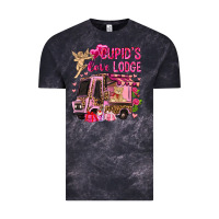 Cloud Black Cupid's love lodge with truck Valentine's Day Vintage Tee - HowdyJamesFarm