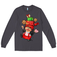 Smoke cute christmas girl gnome Long Sleeve Tee - CowGirlArtShop