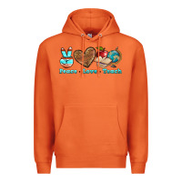 Carrot peace love teach Premium Hoodie - BundleAndBundleShop