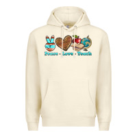 Sandshell peace love teach Premium Hoodie - BundleAndBundleShop