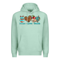 Peace Love Teach Premium Hoodie | Teevron