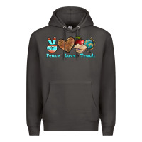 Smoke peace love teach Premium Hoodie - BundleAndBundleShop