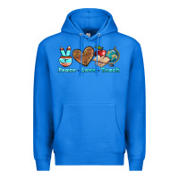 True Royal peace love teach Premium Hoodie - BundleAndBundleShop