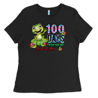 Black 100 days chancing my students crow Ladies Tee - SublimationCraftShop