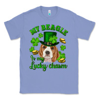 Colony Blue st.patricks day my beagle is my lucky charm Classic Tee - RanaPortraitStore