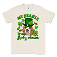 Natural st.patricks day my beagle is my lucky charm Classic Tee - RanaPortraitStore