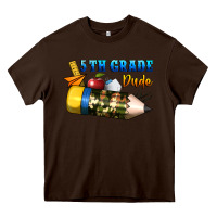 Chocolate Brown 5 th grade dude Heavy Core Tee - BundleAndBundleShop