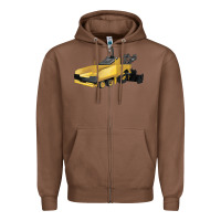 Chestnut Asphalt Paver Zipper Hoodie - LillyAllenDesigns