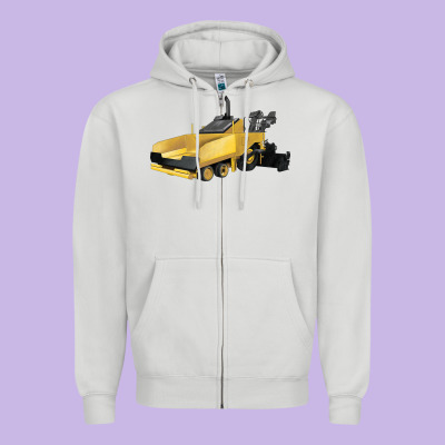 Asphalt Paver Zipper Hoodie Designed By Lillyallendesigns